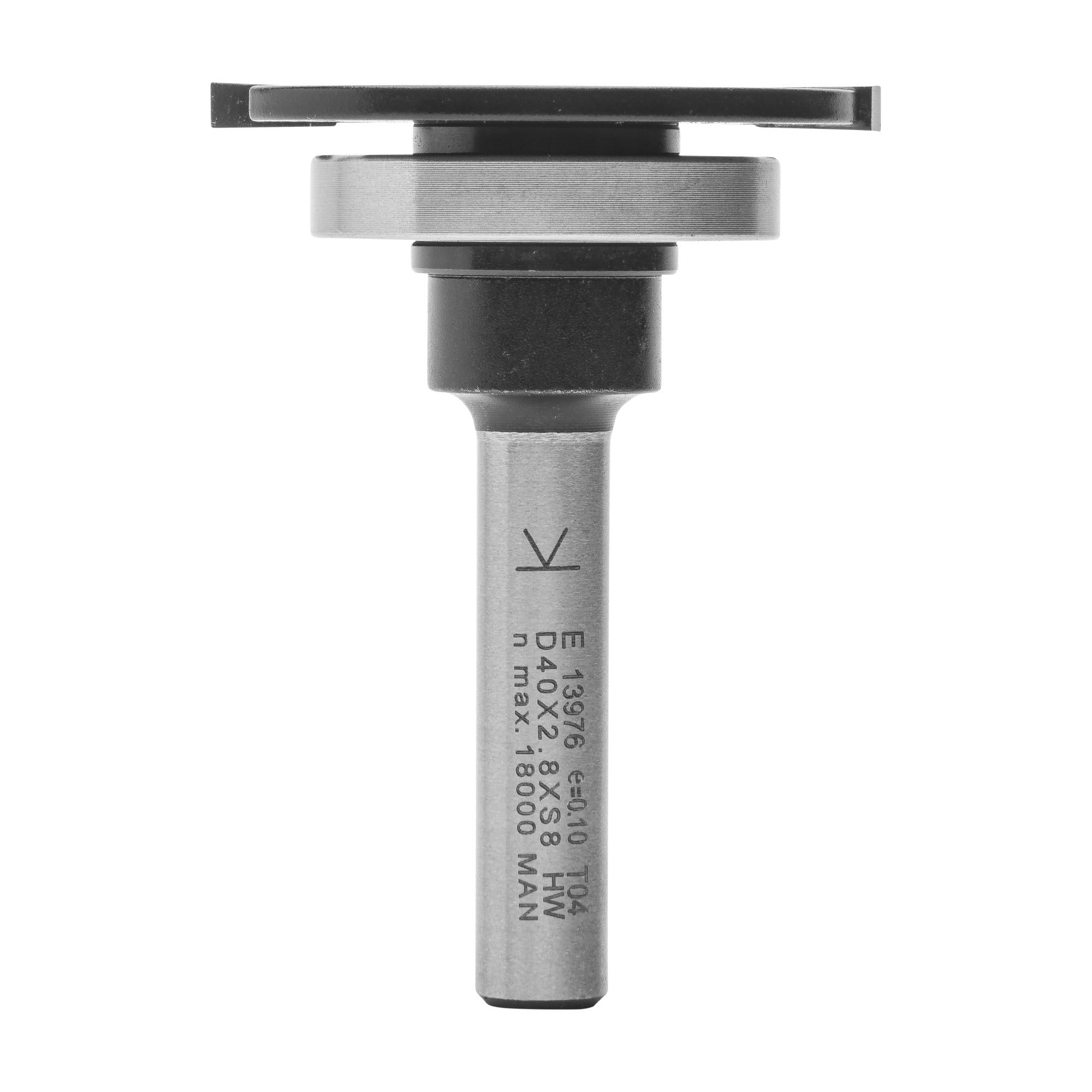 ENT 13976 Slotting Cutter TC Shank (S) 8 mm, Diameter (D) 40 mm, NL 2,8 mm, รKL 28 mm, T 6 mm, GL 55 mm, Mounted on Arbor with Ball Bearing 28 mm โ image 1