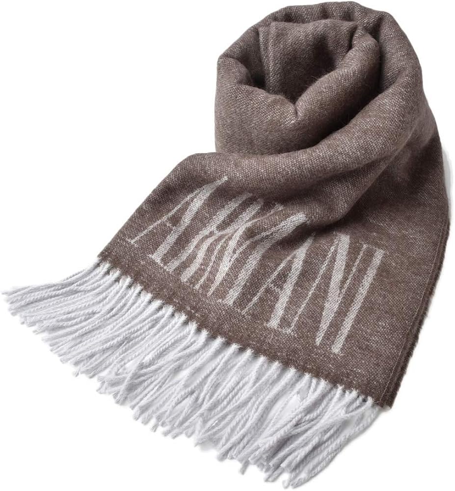 エンポリオアルマーニ マフラー ウインタースカーフ ストール Emporio Armani Coffee Brown カフェブラウン 9a377 並行輸入品 ストール マフラー 通販 Amazon