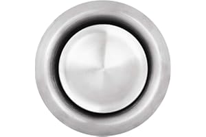 calimaero® TVE 6" Stainless Steel Vents Outlet, Round Wall Air Vent Ventilation Cover Vents for HVAC System Fits Only with Metal Ducts