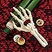 Design Toscano Skeleton Hand of Destiny Sculptural Bottle Opener, Single, Faux Bone Finish Twin
