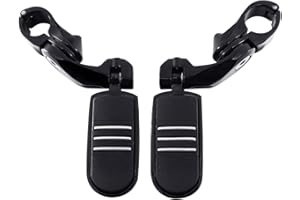 XFMT Black 1-1/4" 32mm Motorcycle Short Angled Highway Engine Guard Foot Pegs For Harley Streamliner Style