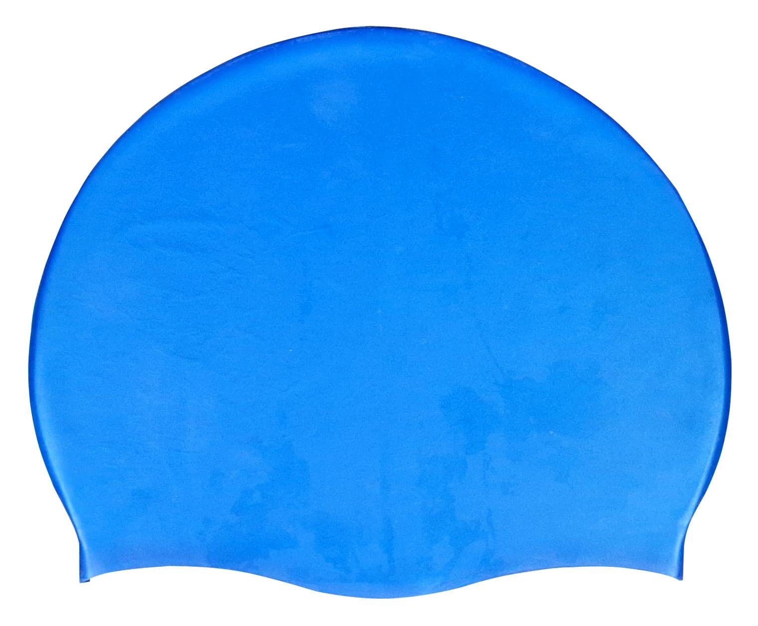 Blue Reef Stretchy Silicone Unisex Women Men One Piece Swimming Hat Swim Cap Plain Unbranded Fluo Dark Pastel Colours One Size Adults 8+ Years Easy Pull On Swim Hat (Blue 293 B9)