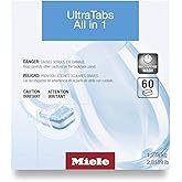 Miele Genuine UltraTabs All in 1 Dishwasher, 60 Detergent Tablets