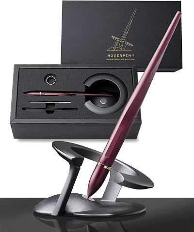 Novium Hoverpen Interstellar Edition Mars Magma 18K Gold-Plated Aerospace Alloy