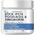 Bio-MD Jock Itch Cream, Jock Itch Cream Extra Strength for Men & Women, Psoriasis Cream, Ringworm Treatment for Humans, Itch Cream - Powerful & Fast Relief