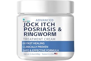 Bio-MD Jock Itch Cream, Jock Itch Cream Extra Strength for Men & Women, Psoriasis Cream, Ringworm Treatment for Humans, Itch Cream - Powerful & Fast Relief