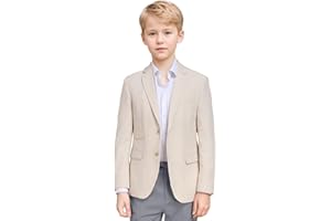 Bofan Linen Boys Blazer Formal Suit Jackets for Boy Outwear Jacket & Coats for Kids Boys’ Fashion Summer Wedding Outfit