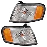 Driver and Passenger Park Signal Corner Marker Lights Lamps Lenses Replacement for Nissan 26120-1M325 26120-1M325