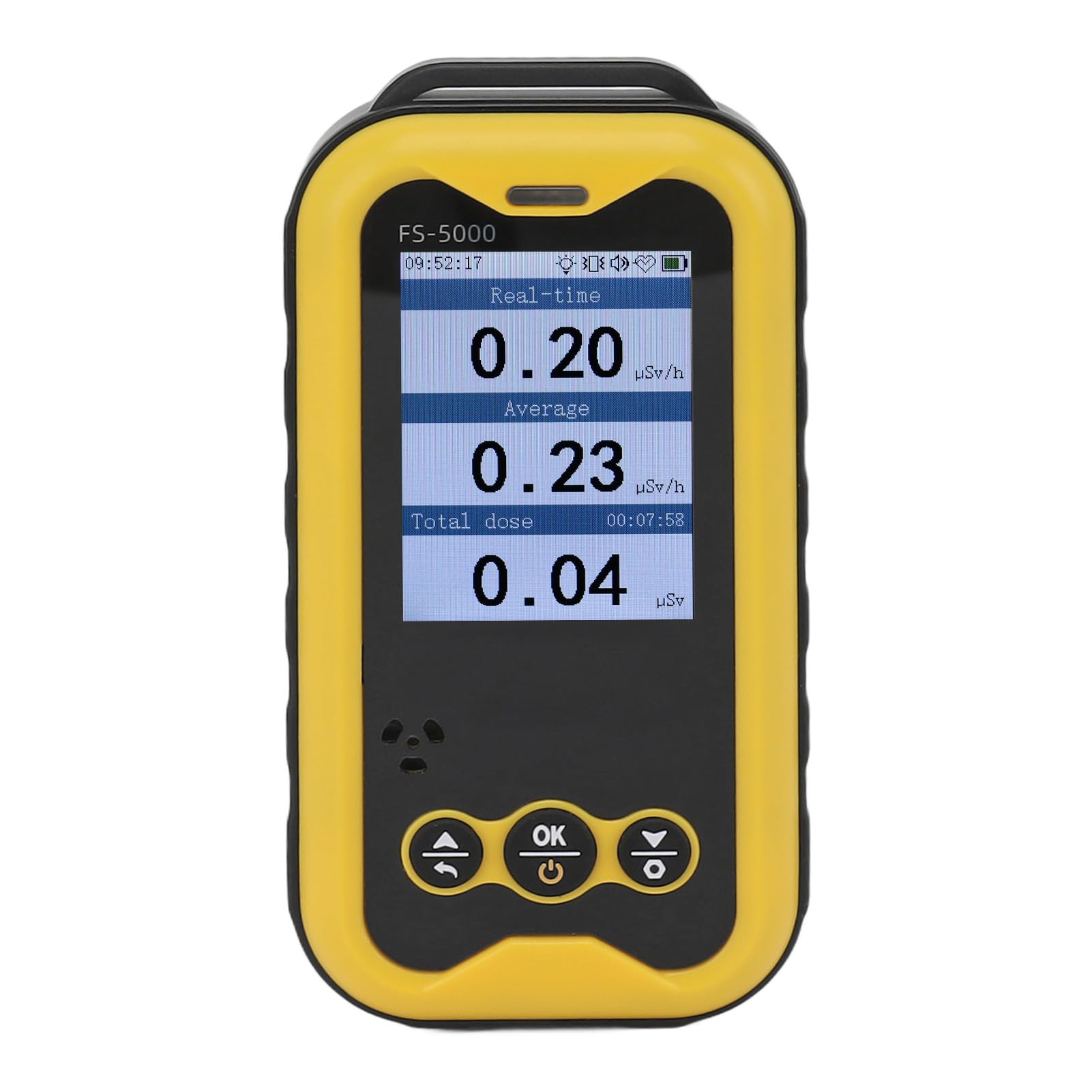 Geiger Counter Nuclear Radiation Detector, Radiation Dosimeter with LCD Display, Adjustable Alarm Threshold, for Commodity Inspection Home Radiation Detection