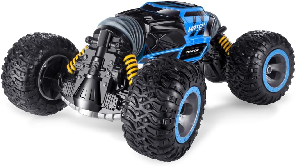 Lamyik RC Cars, One Key Transformation 2.4G 4WD Off Road High Speed Radio Control Electric Racing Cars Vehicle Truck Rock Crawler For Kids Adults Hobby Toys Gift-Blue