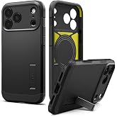 Spigen Tough Armor T MagFit for iPhone 17 Pro / 18 Pro Case, Black | Kickstand, Tactile Camera Control Button Cover, Military-Grade Drop Protection, Compatible with Magsafe and Wireless Charging