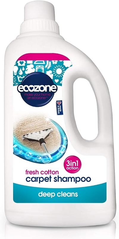 EcoZone Carpet Shampoo Solution 1 Litre Deep Clean Upholstery Plant Based