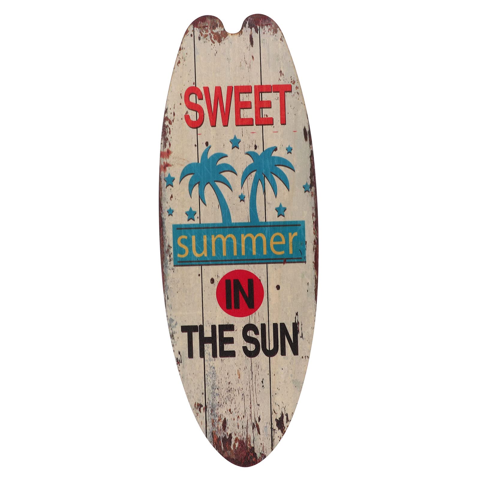 ABOOFAN Beach Surfboard Sign Surfboard Beach Signs Wood Wall Art Decor Decorative Outdoor s Surf Party Decorations Wooden Cutting Board for Wall Decor Beige Decor
