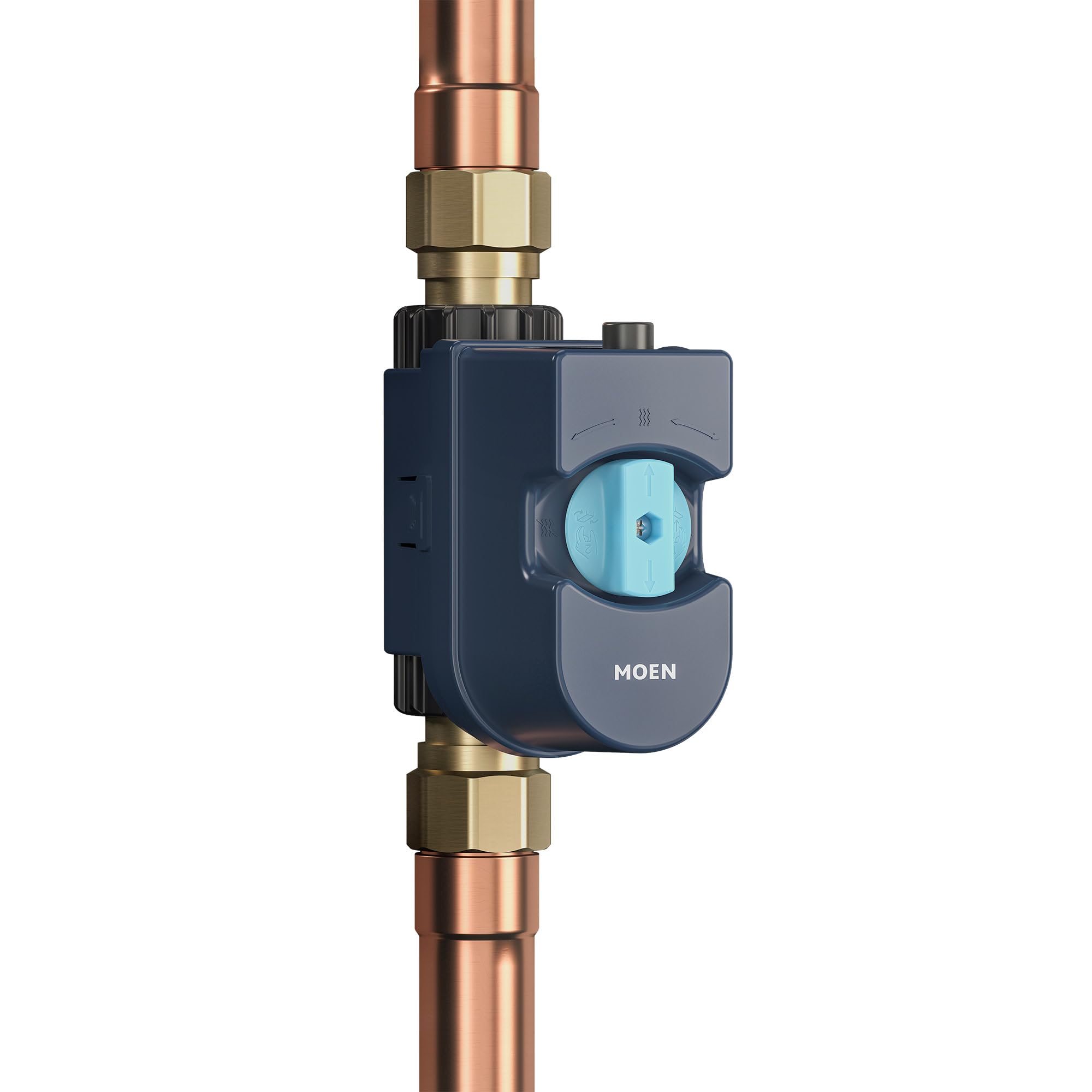 Photo 1 of Moen Flo Smart Water Monitor and Automatic Shutoff Sensor, Wi-Fi Connected Water Leak Detector for 1-Inch Diameter Pipe, 900-006