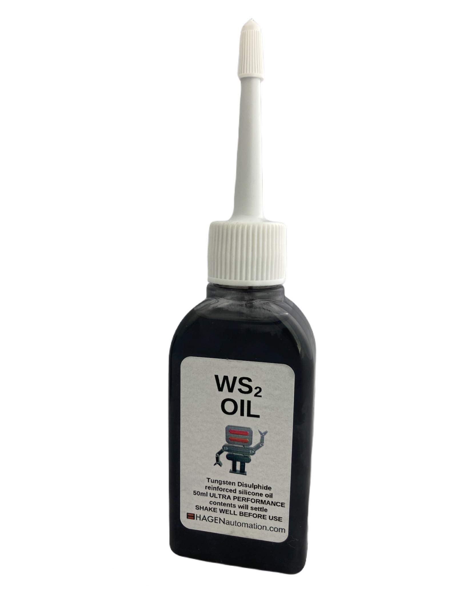 WS2 Oil Tungsten Disulphide ultra grade lubricant in Silicone oil 50ml for 3D printers and desktop robot arms - NEW bottle size