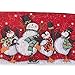 Missamé Extra Long Christmas Table Decorations Dining Table Runner in Snowman and Penguin Tapestry Design with Tassels, 13.5 by 84 inches