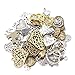 LAOZHOU 100 Gram Mixed Antique Metal Alloy Heart-shaped Pendant Charms Bracelet Necklace Earrings Crafting DIY Jewelry Making Accessory(Heart-shaped)