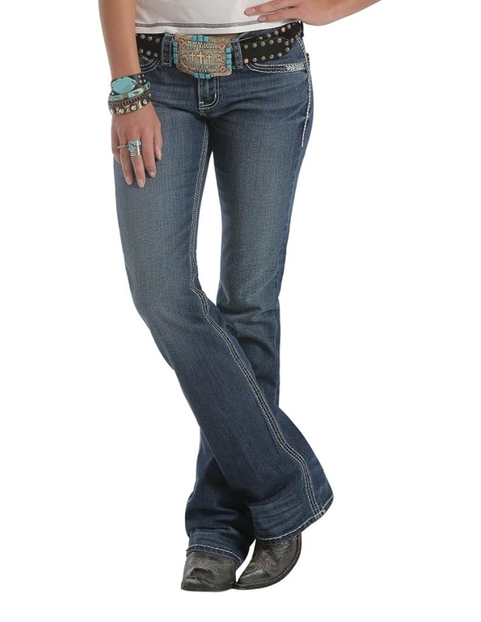 Cruel Girl Women's Abby Mid Rise Jean (0 Regular, Medium Wash) at
