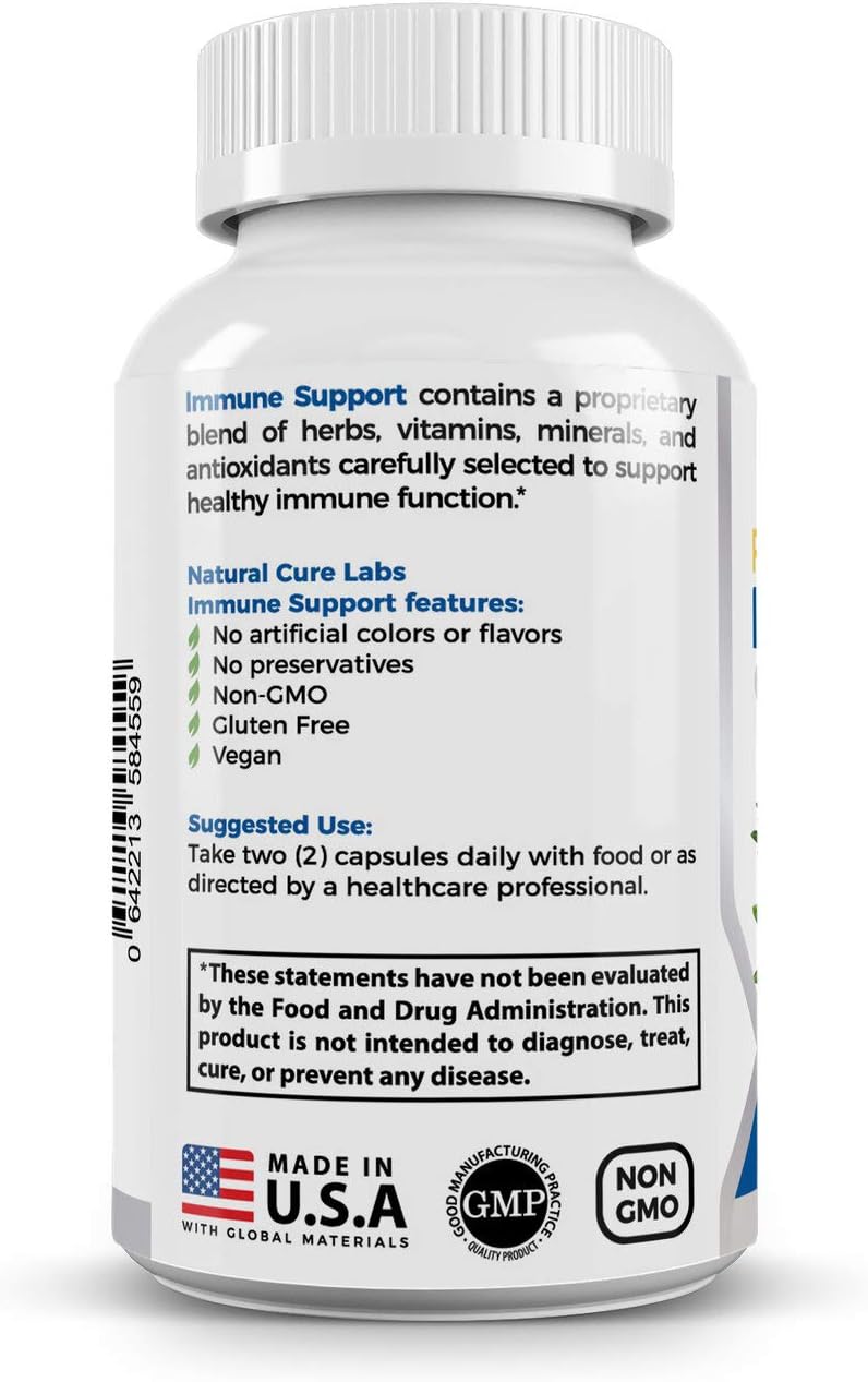 Natural Cure Labs Premium Immune Support, 60 Capsules: Health & Personal Care