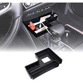 HIRUFAIT for 2022+ Lexus ES Center Console Gear Shift Organizer Tray, Gear Shifter Storage Box Compatible with Lexus ES 2022 2023 2024 2025 Accessories