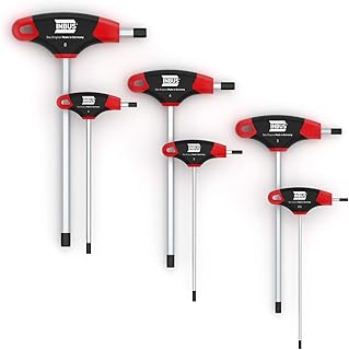 INBUS® 76886 Inbusschlüssel Set T-Griff mit HybridTouch 6tlg. 2.5-8mm I Made in Germany