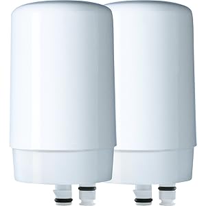 Brita On Tap Water Filtration System Replacement Filters For Faucets - white - 2 Count