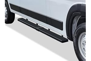 APS Running Boards 6in Black Compatible with Ram ProMaster 2014-2026 Full Size Van 136 inches 159 inches Wheelbase 3-Door Sta