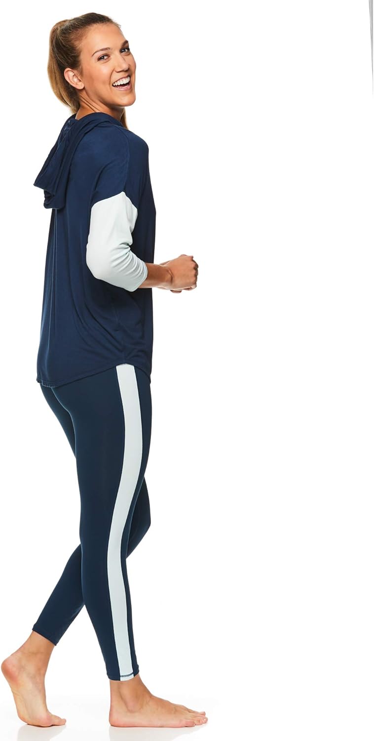 Gaiam Women's Pullover Crop Hoodie - Hooded Activewear Workout & Yoga Sweater at  Women’s Clothing store