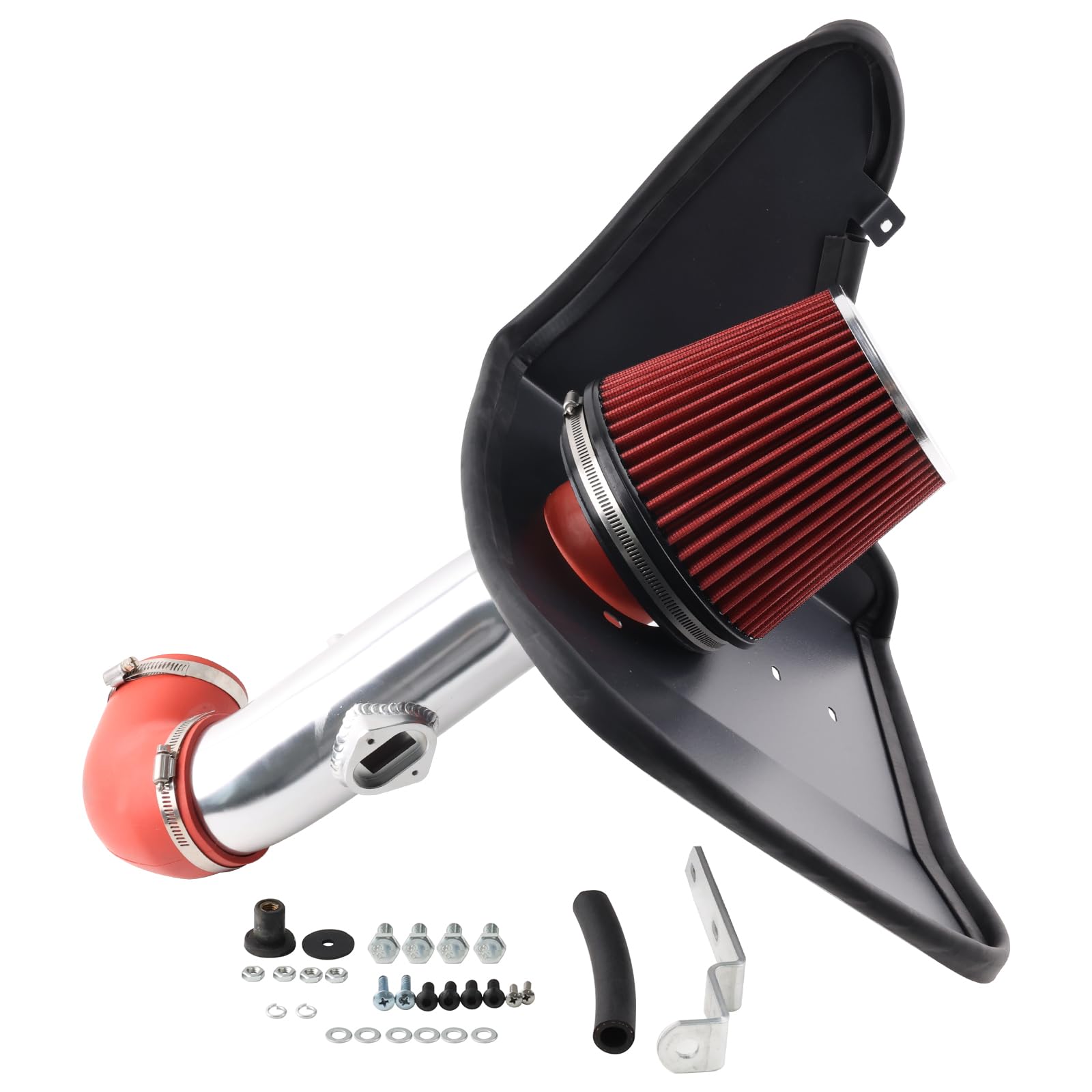 Photo 1 of BAGARAATAN Cold Air Intake Compatible with 2010-2011 Chevrolet Camaro with 3.6L V6 engine Performance Air Intake System with Black Heat Shield, Red Filter