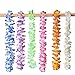 Pluto Party 36 Pieces (3 Dozen) Luau Flower Lei Tropical Hawaiian Party Favors Decoration, Moana Birthday Party Supplies