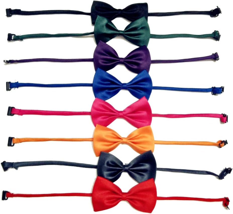 ATITOWEL 8 Pack Bow Ties for Dogs Cat, Adjustable Bow Ties, Dogs Cat Bow Tie, Detachable Kitty Bow Tie for Dog Accessories Gift