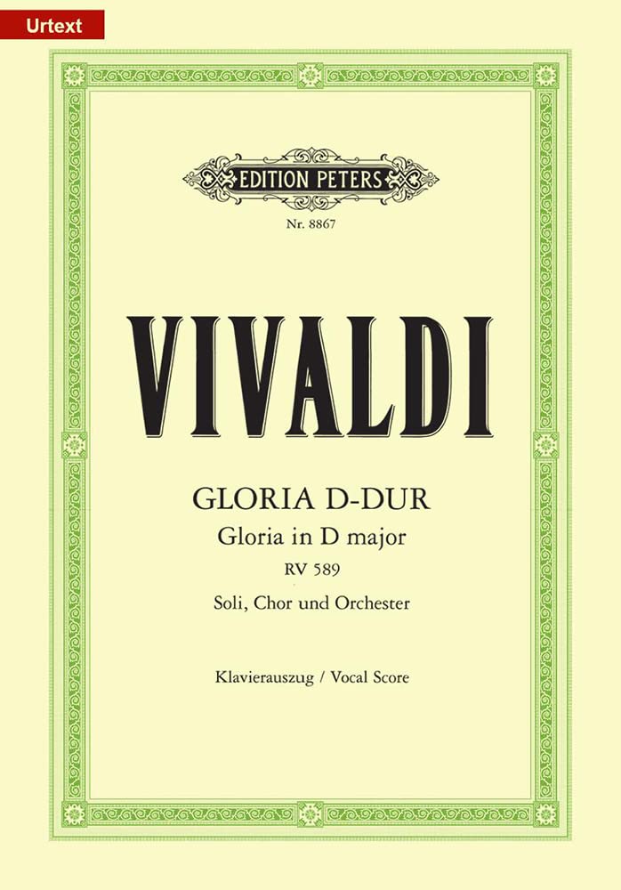 Vivaldi: Gloria in D RV 589 (Vocal Score in Latin) (EP8867): für Soli, Chor und Orchester / Klavierauszug (Edition Peters)