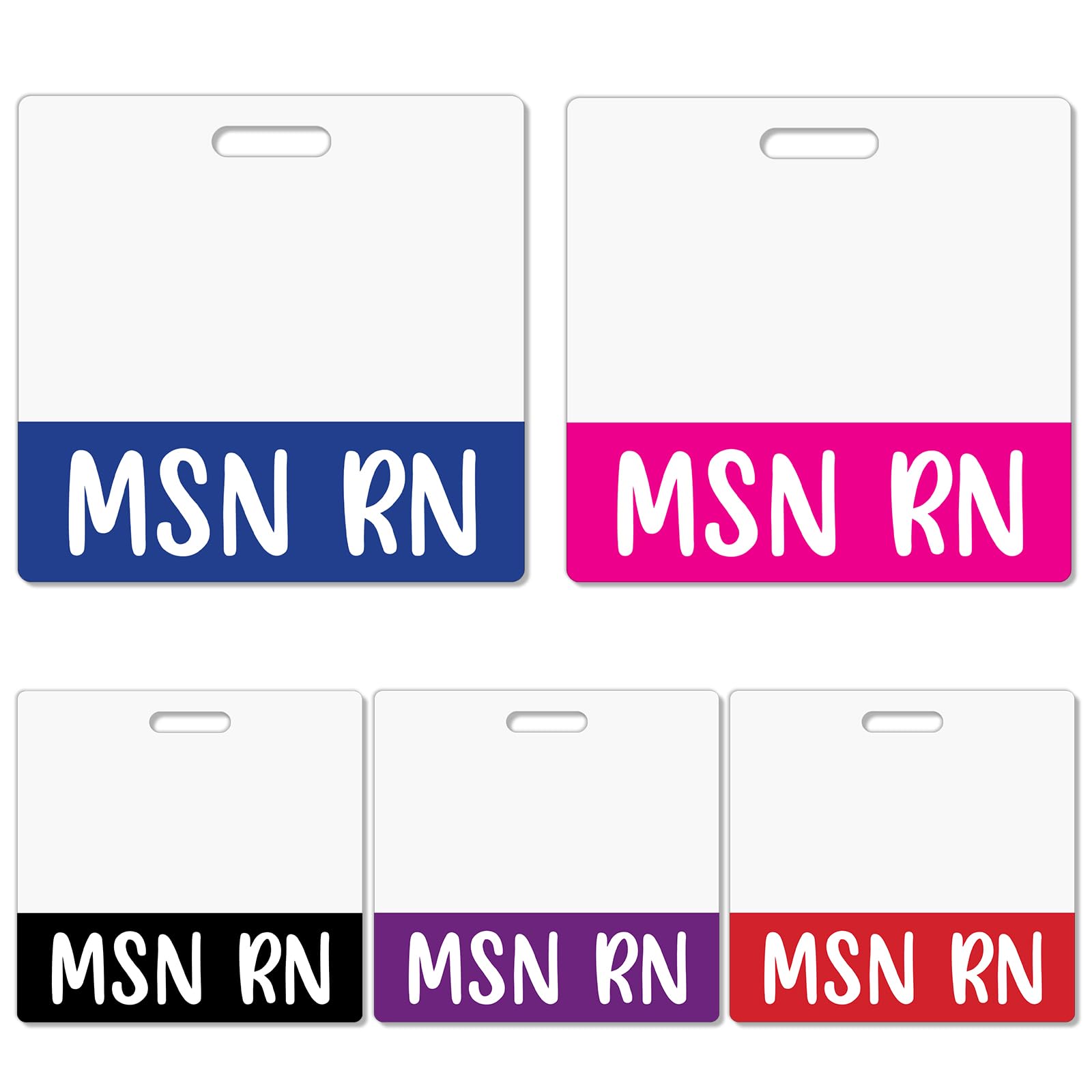 Besoar 5 Pack MSN RN Badge Buddy Card Holder