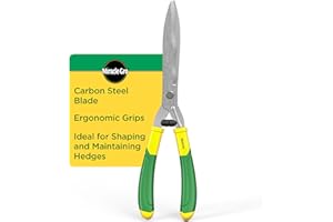 Miracle-Gro 18 in. Wavy Blade Hedge Shears – Lawn and Yard Tool with Sharp Carbon Steel Blades for Trimming Borders, Shaping Bushes, and Shaping/Trimming Hedges, Shrubs