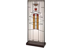 YTC Frank Lloyd Wright Robie Window Stained Glass - 14" x 5.75"