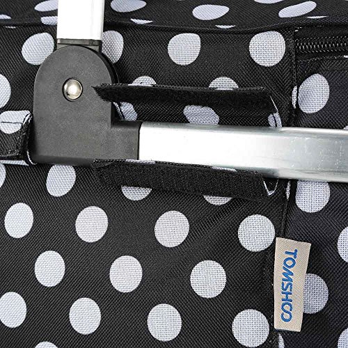 TOMSHOO 30L Foldable Picnic Basket Insulated Storage Shopping Basket Folding Aluminum Handle 46 25 24cm Outdoor