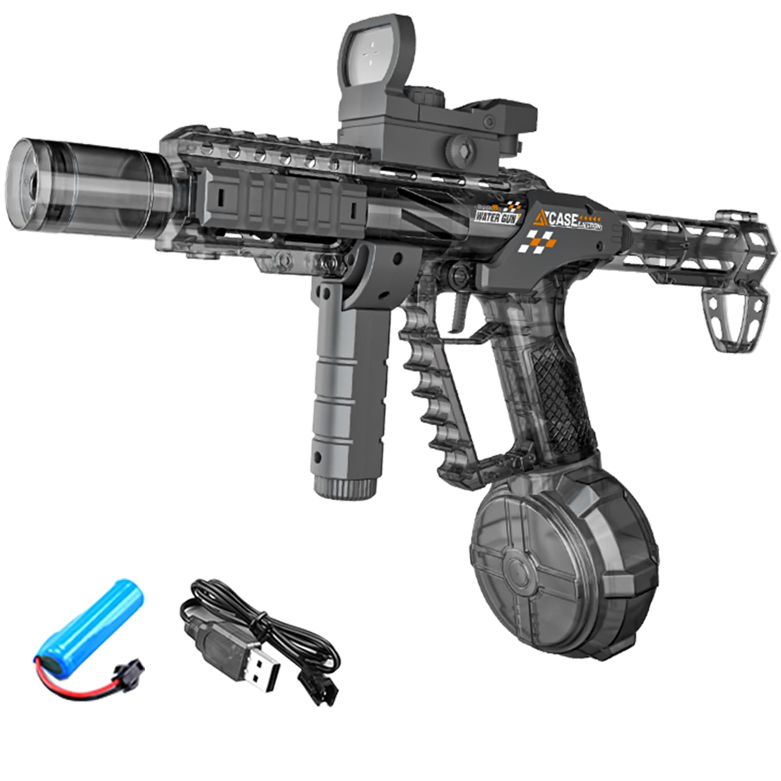 Electric Water Gun with Lights, Electric Water Gun Large Capacity High Powered Squirt, Range 28-32 FT, Summer Water Pistol Toys for Pool Party Beach Outdoor