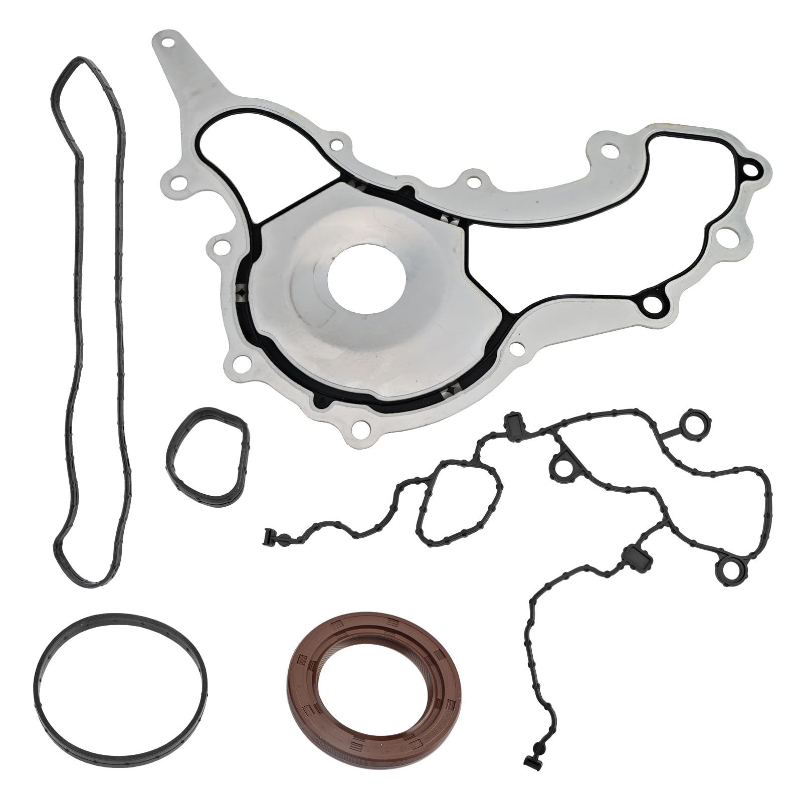 Photo 1 of Timing Cover Gasket,Compatible with 2011-2017 Dodge Grand Caravan Jeep Grand Cherokee Chrysler 3.2L 3.6L V6 Engine,Replace# TC1169