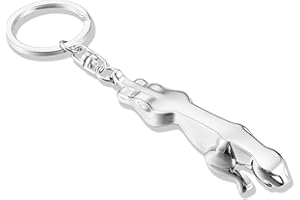 ARKOSKNIGHT Creative Car Logo Keychain for Car 3D Chrome Metal Alloy Key Chain Gifts for Women and Men Keyring Universal Size