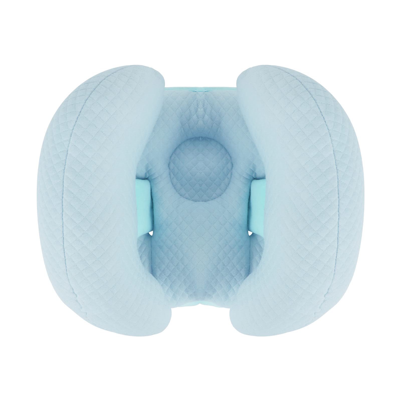 ITODA 2 in 1 Baby Travel Pillow Banana Shape Neck Support Pillow Adjustable Baby Neck Head Support Soft Sleeping Rest Pillow for Car Pushchair Stroller Travelling Sleeping 3 to 12 Month（blue