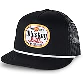 WHISKEY BENT HAT CO. Black Label Adjustable Snapback Hats with Rope