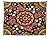 vipsung Mandala Decor Tablecloth Indian Spiritual Floral Motif with Middle Eastern Islamic Influences Image Dining Room Kitchen Rectangular Table Cover Emerald Red