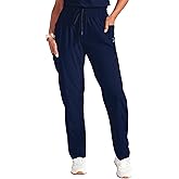 Reebok Womens Scrub Pants - Lightweight Stretch Medical Cargo Bottoms, Straight Leg Scrub Pants for Women (Sizes: S-3XL)