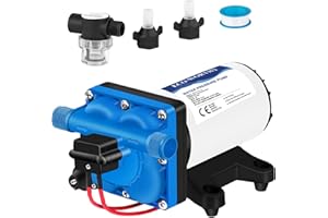 ECO-WORTHY 12V RV Fresh Water Pump 5.5 GPM 55 PSI 12Volt On Demand Diaphragm Pump for RV Irrigation Caravan Marine Yacht Bath