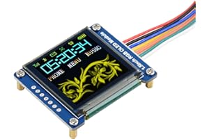 Waveshare 1.5inch RGB OLED Display Module 128x128 Pixels 16-bit High Color SPI Interface Driver SSD1351 for Raspberry Pi