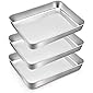 TeamFar Small Rectangular Cake Pan, 9.3’’ x 7’’ x 2’’, Stainless Steel Baking Lasagna Casserole Brownie Pan, Healthy…