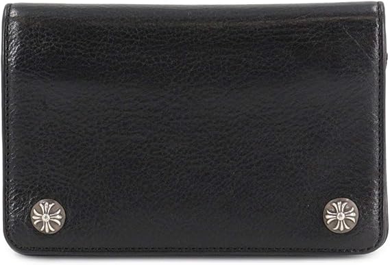 Amazon Co Jp クロムハーツ Chrome Hearts 2ジップ ウォレット クロスボタン 二つ折り 財布 レザー ブラック 中古 服 ファッション小物