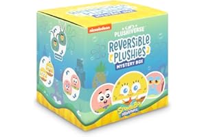 TeeTurtle Spongebob Squarepants Series Reversible Plushie Mystery Box - 3-Inch Mini Two-Sided Blind Box Plush with Embroidered Details - Cute Collectible Surprise Toy for Kids, Teens, and Adults