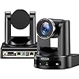 SZXLCOM 4K PTZ Camera 20X Optical Zoom AI Auto Tracking with HDMI SDI USB3.0 RJ45 LAN Live Streaming Webcam,PTZ Conference Room Camera for Church Services,Worship Events,vMix,OBS