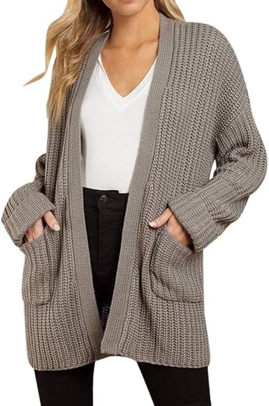 Camel Open Front Walffle Nit Cardigan / Designed for a comfortable ...